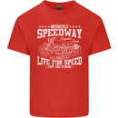 Motorcycle Speedway Motorcycle Biker Motorbike Mens Cotton T-Shirt Tee Top Red