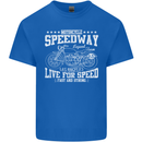 Motorcycle Speedway Motorcycle Biker Motorbike Mens Cotton T-Shirt Tee Top Royal Blue