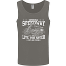 Motorcycle Speedway Motorcycle Biker Motorbike Mens Vest Tank Top Charcoal