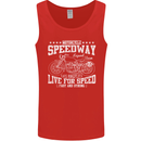 Motorcycle Speedway Motorcycle Biker Motorbike Mens Vest Tank Top Red