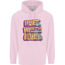 Motorhome Live What You Love RV Caravan Childrens Kids Hoodie Light Pink