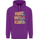 Motorhome Live What You Love RV Caravan Childrens Kids Hoodie Purple