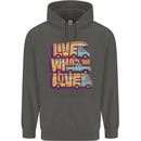 Motorhome Live What You Love RV Caravan Childrens Kids Hoodie Storm Grey