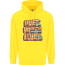 Motorhome Live What You Love RV Caravan Childrens Kids Hoodie Yellow