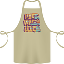 Motorhome Live What You Love RV Caravan Cotton Apron 100% Organic Khaki