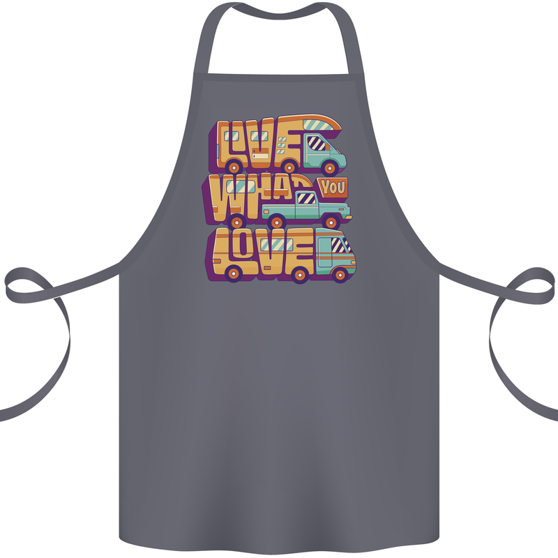 Motorhome Live What You Love RV Caravan Cotton Apron 100% Organic Steel