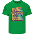 Motorhome Live What You Love RV Caravan Mens Cotton T-Shirt Tee Top Irish Green