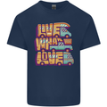 Motorhome Live What You Love RV Caravan Mens Cotton T-Shirt Tee Top Navy Blue