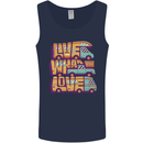 Motorhome Live What You Love RV Caravan Mens Vest Tank Top Navy Blue