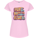 Motorhome Live What You Love RV Caravan Womens Petite Cut T-Shirt Light Pink