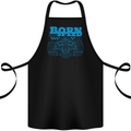 Motorsport Born to Speed Formula Racing Car Cotton Apron 100% Organic Black