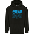 Motorsport Born to Speed Formula Racing Car Mens 80% Cotton Hoodie Black