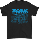 Motorsport Born to Speed Formula Racing Car Mens T-Shirt 100% Cotton Black