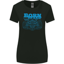 Motorsport Born to Speed Formula Racing Car Womens Wider Cut T-Shirt Black