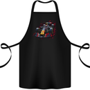 Motorsports Car Formula Cotton Apron 100% Organic Black
