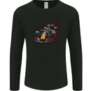 Motorsports Car Formula Mens Long Sleeve T-Shirt Black