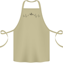 Mountain ECG Hiking Trekking Climbing Pulse Cotton Apron 100% Organic Khaki