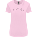 Mountain ECG Hiking Trekking Climbing Pulse Womens Wider Cut T-Shirt Light Pink