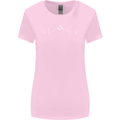 Mountain ECG Trekking Hiking Climbing Pulse Womens Wider Cut T-Shirt Light Pink