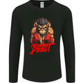 Muay Thai Beast MMA Martial Arts Boxing Mens Long Sleeve T-Shirt Black