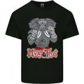 Muay Thai Elephant Contact Martial Arts MMA Kids T-Shirt Childrens Black