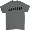 Muay Thai Evolution Contact Martial Arts MMA Mens T-Shirt 100% Cotton Charcoal