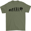 Muay Thai Evolution Contact Martial Arts MMA Mens T-Shirt 100% Cotton Military Green