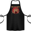 Muay Thai Fighter Contact MMA Martial Arts Cotton Apron 100% Organic Black