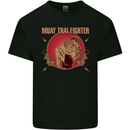 Muay Thai Fighter Contact MMA Martial Arts Kids T-Shirt Childrens Black