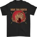 Muay Thai Fighter Contact MMA Martial Arts Mens T-Shirt 100% Cotton Black