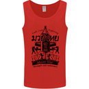 Muay Thai Full Contact Martial Arts MMA Mens Vest Tank Top Red