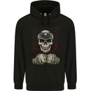Muay Thai Kickboxing Skull Fighter MMA Boxing Mens 80% Cotton Hoodie Black