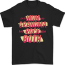 Mum & Grandma and I Rock Them Both Funny Mens T-Shirt 100% Cotton Black