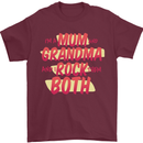 Mum & Grandma and I Rock Them Both Funny Mens T-Shirt 100% Cotton Maroon