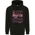 Mum and a Nurse Funny Mothers Day Gift Childrens Kids Hoodie Black