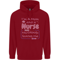 Mum and a Nurse Funny Mothers Day Gift Childrens Kids Hoodie Red
