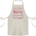 Mum and a Nurse Funny Mothers Day Gift Cotton Apron 100% Organic Natural