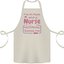 Mum and a Nurse Funny Mothers Day Gift Cotton Apron 100% Organic Natural
