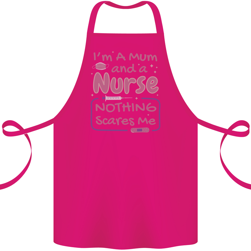 Mum and a Nurse Funny Mothers Day Gift Cotton Apron 100% Organic Pink