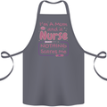Mum and a Nurse Funny Mothers Day Gift Cotton Apron 100% Organic Steel