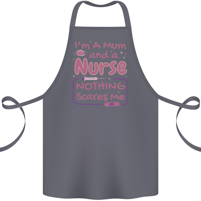 Mum and a Nurse Funny Mothers Day Gift Cotton Apron 100% Organic Steel