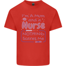 Mum and a Nurse Funny Mothers Day Gift Kids T-Shirt Childrens Red
