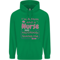 Mum and a Nurse Funny Mothers Day Gift Mens 80% Cotton Hoodie Irish Green