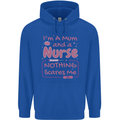 Mum and a Nurse Funny Mothers Day Gift Mens 80% Cotton Hoodie Royal Blue