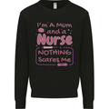 Mum and a Nurse Funny Mothers Day Gift Mens Sweatshirt Jumper Black
