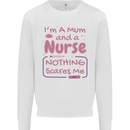 Mum and a Nurse Funny Mothers Day Gift Mens Sweatshirt Jumper White