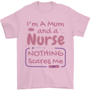 Mum and a Nurse Funny Mothers Day Gift Mens T-Shirt 100% Cotton Light Pink