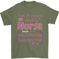 Mum and a Nurse Funny Mothers Day Gift Mens T-Shirt 100% Cotton Military Green