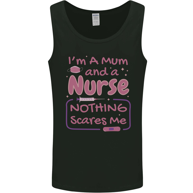 Mum and a Nurse Funny Mothers Day Gift Mens Vest Tank Top Black