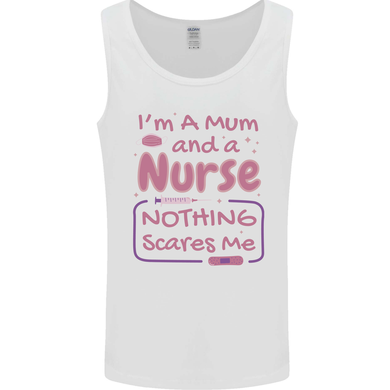 Mum and a Nurse Funny Mothers Day Gift Mens Vest Tank Top White